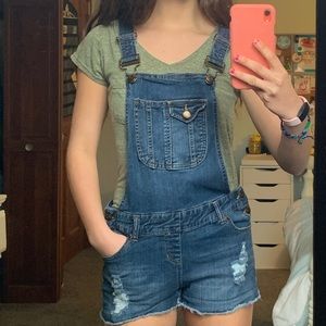 Blue Spice Dark Denim Overalls